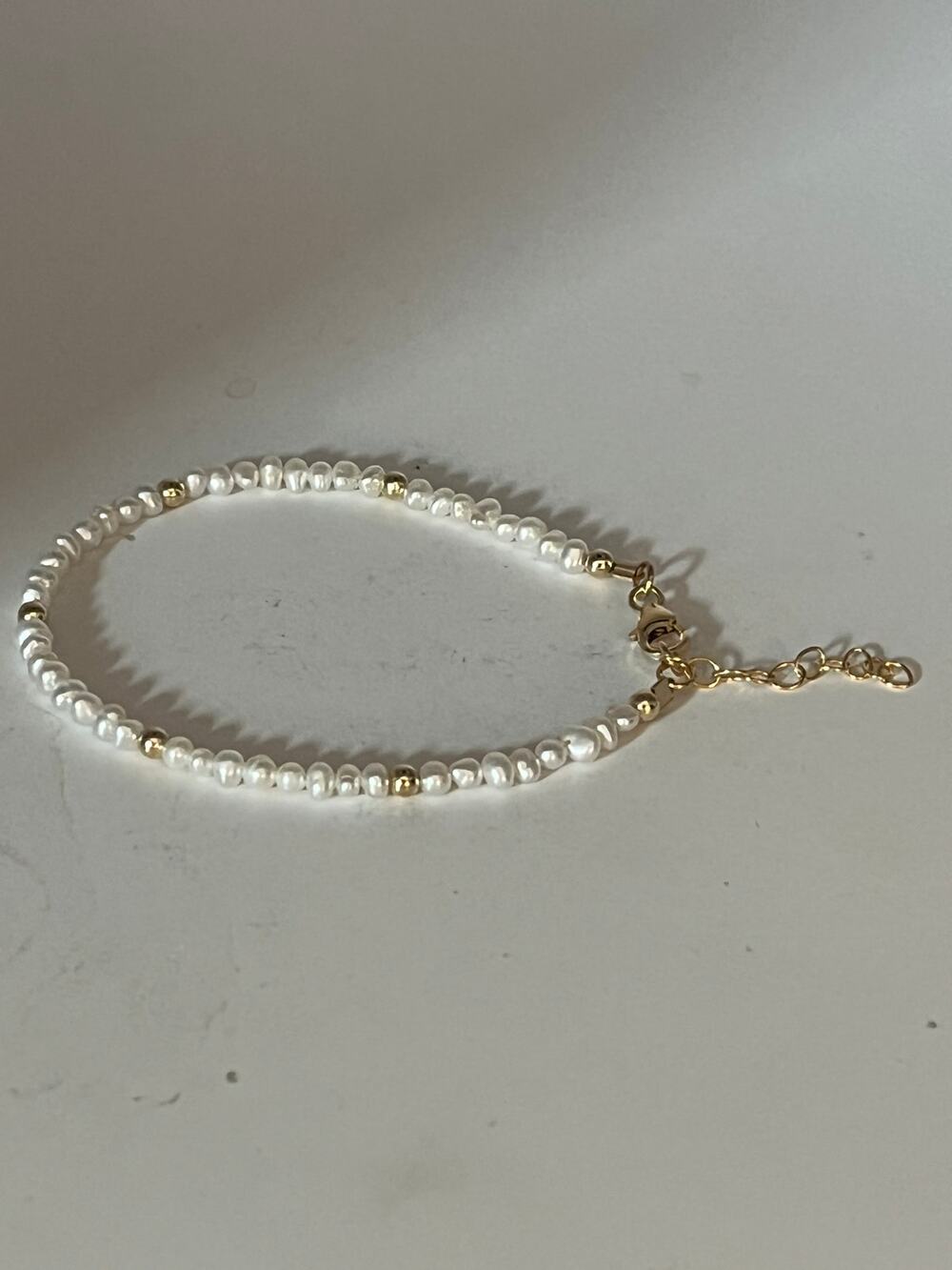 Freshwater Pearl Beaded Gold Filled Bracelet
